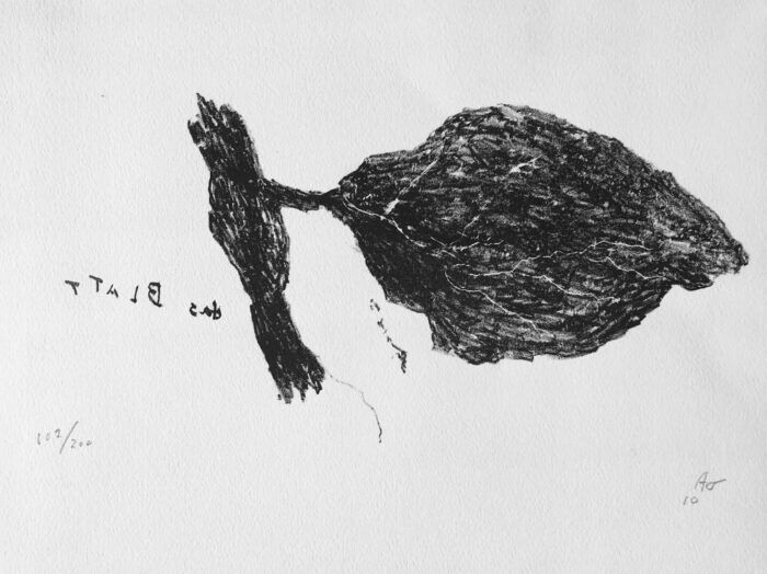 Armando - 'das Blatt' - litho