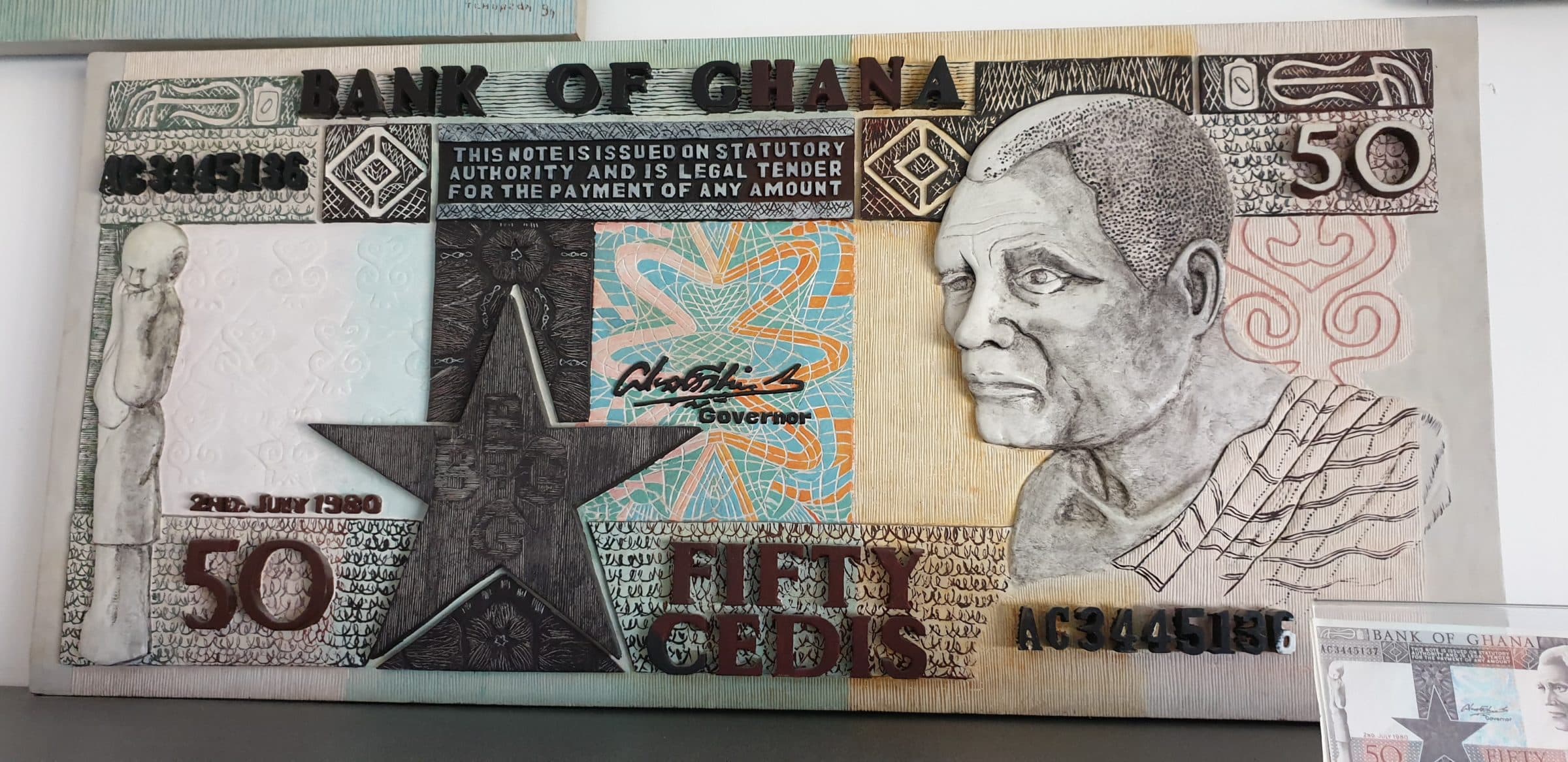 Thomas Tchopzan - Bank Of Ghana 50CEDI Voorzijde