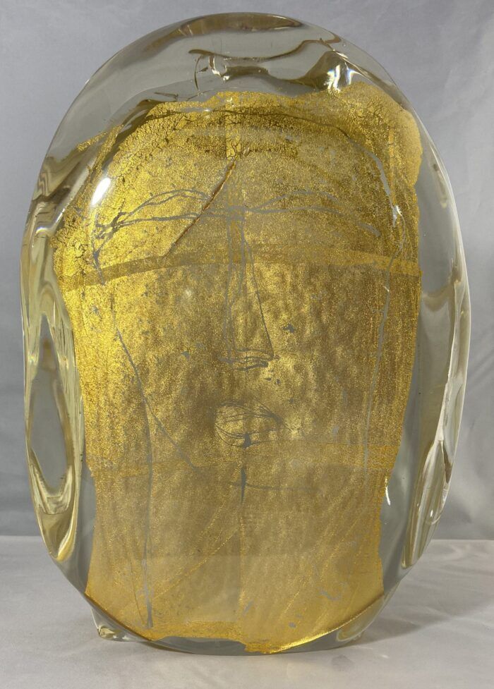 Luigi Benzoni - Beatus Vir - Murano kristal met bladgoud