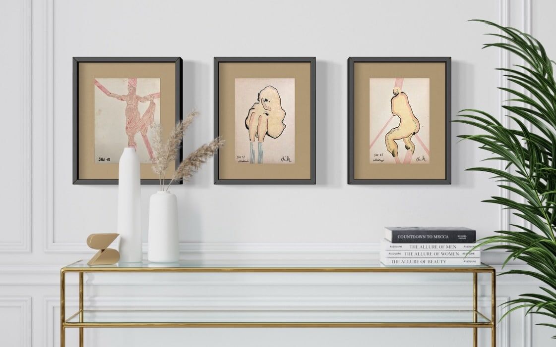 DIRK CELIS - She - impressie afmetingen in interieur