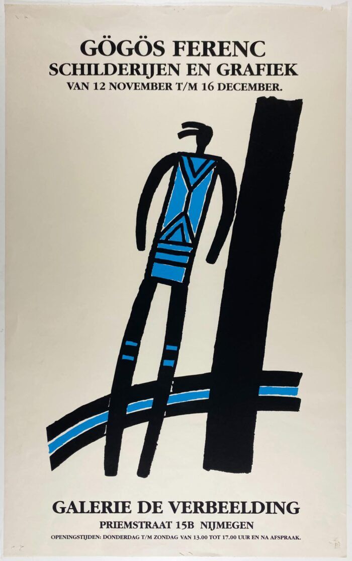 FERENC GÖGÖS - Poster for exhibition with silkscreen print