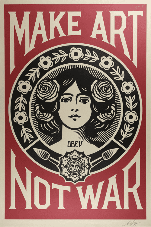 Target Exceptions/Shepard Fairey 手書きサイン入り(オベイ)額装済