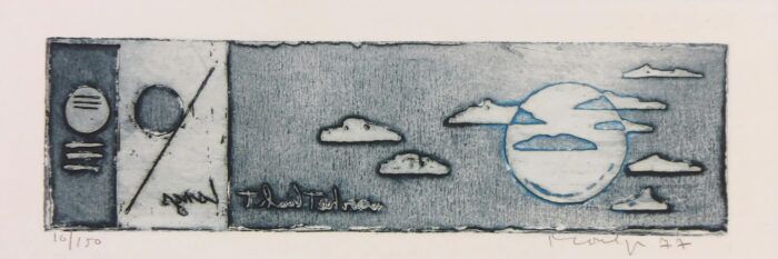 Jan Montyn - Ets - aquatint, zonder titel, nummer 16 van 150