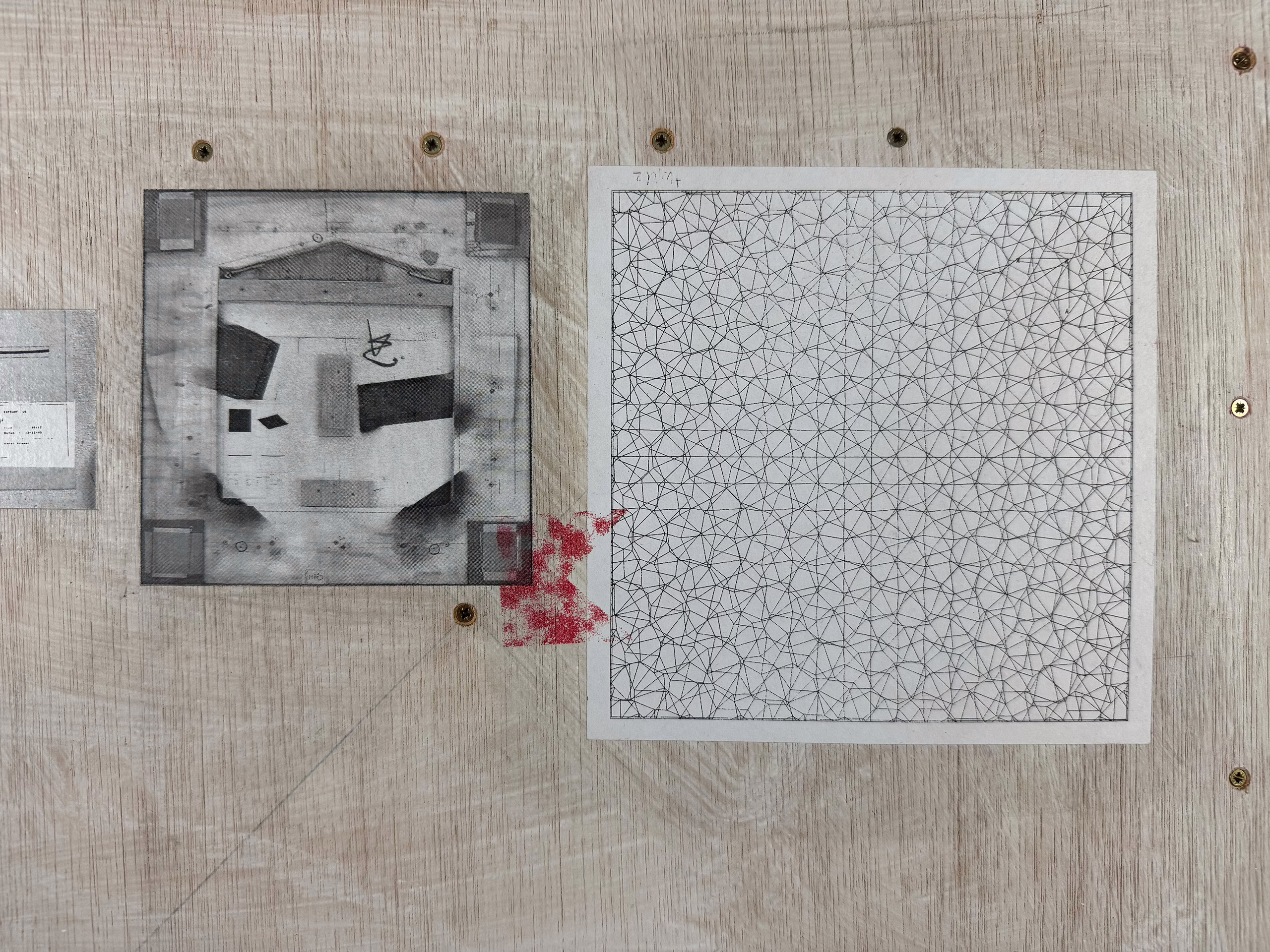 Karel Kremer - 'Relief I' paneel achterzijde