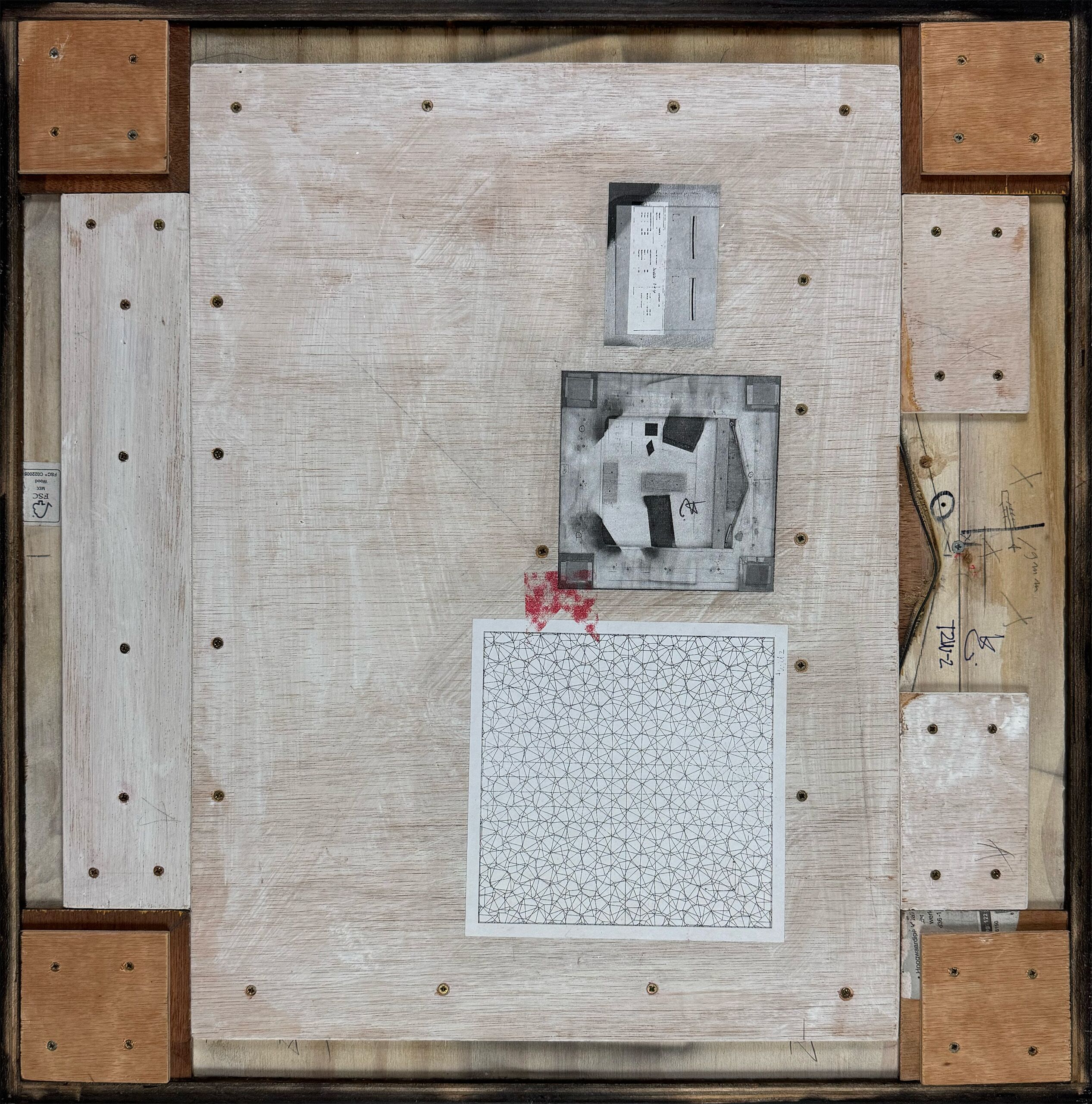 Karel Kremer - 'Relief I' paneel achterzijde