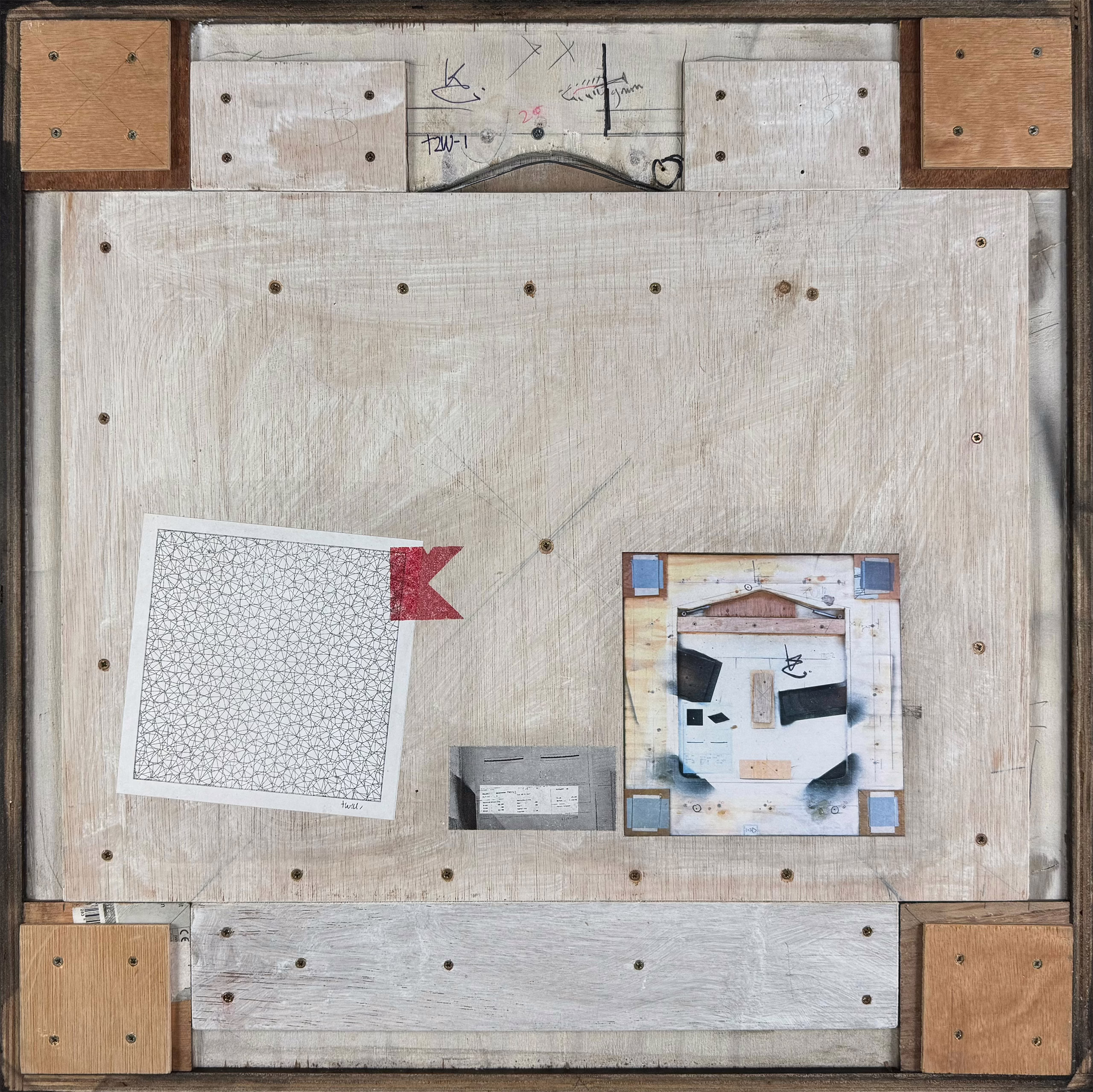 Karel Kremer - 'Relief II' sculptuur, achterzijde