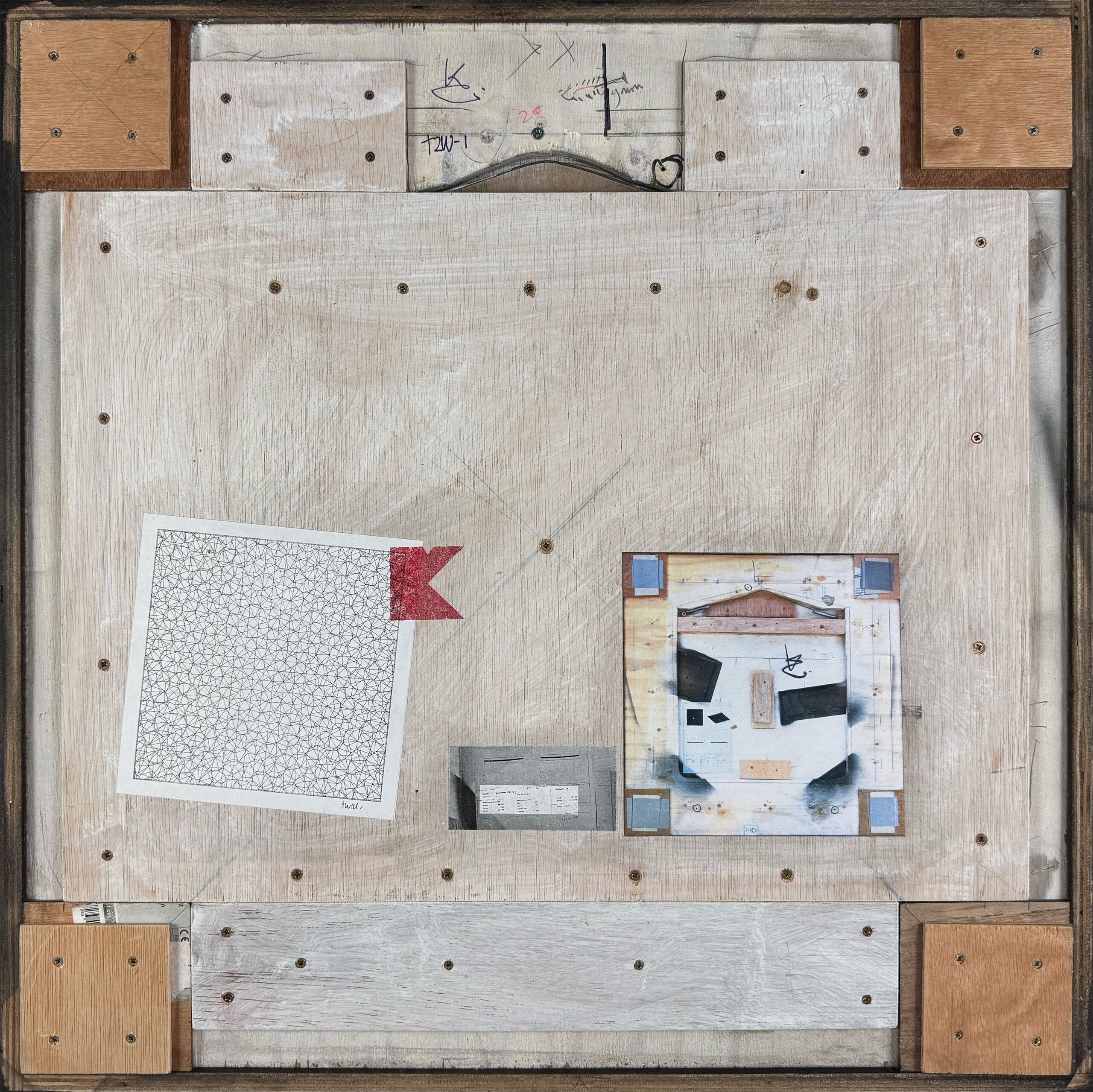 Karel Kremer - 'Relief II' sculptuur, achterzijde