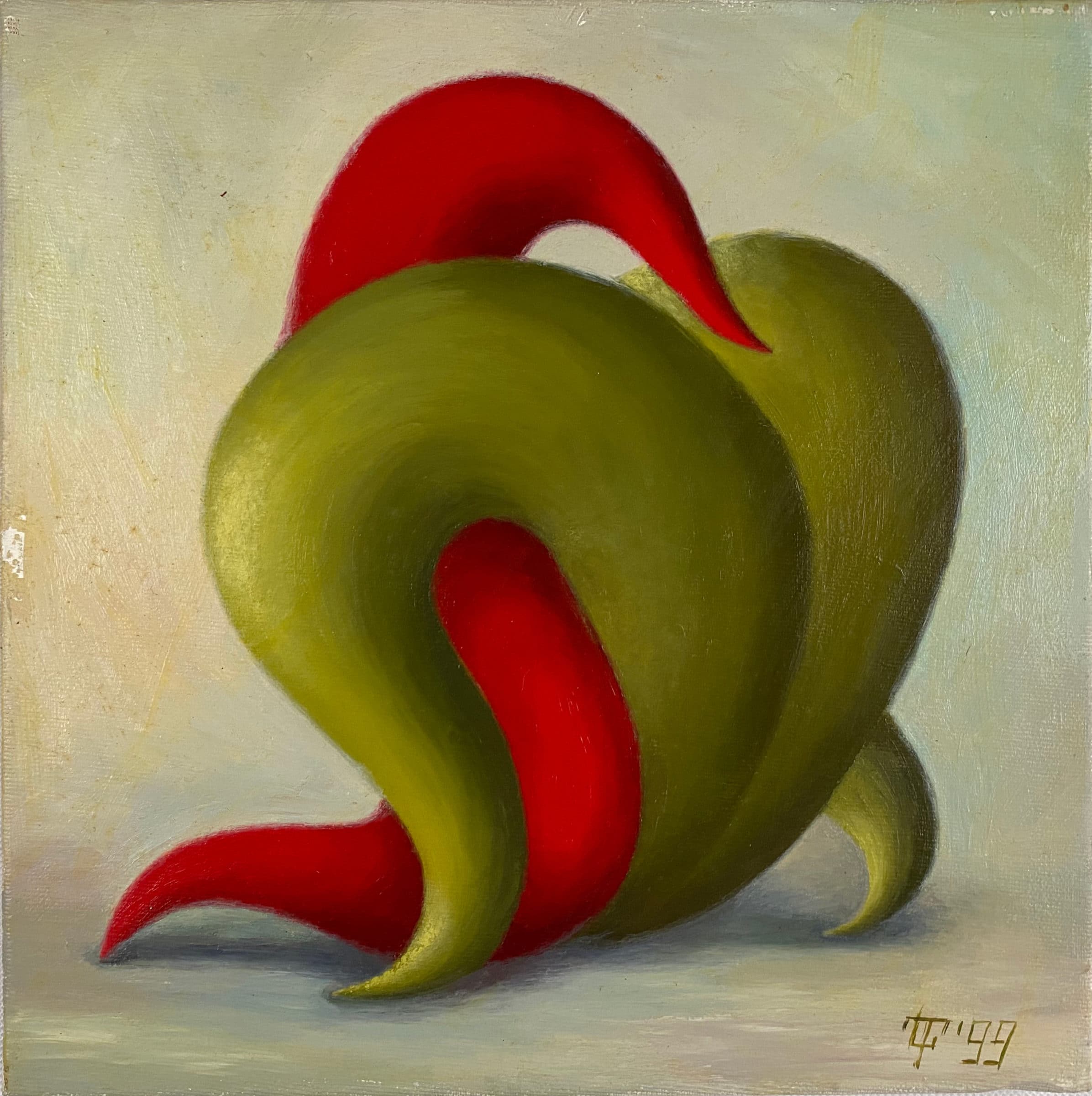 Lolita Timofeeva - "Whitekama No34" - acrylverf op doek