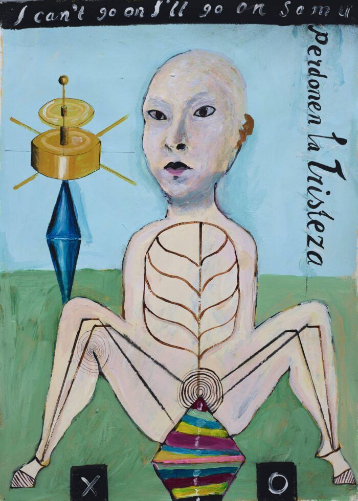 RAMON GIELING - "Strike a Pose 2" - acrylverf op papier