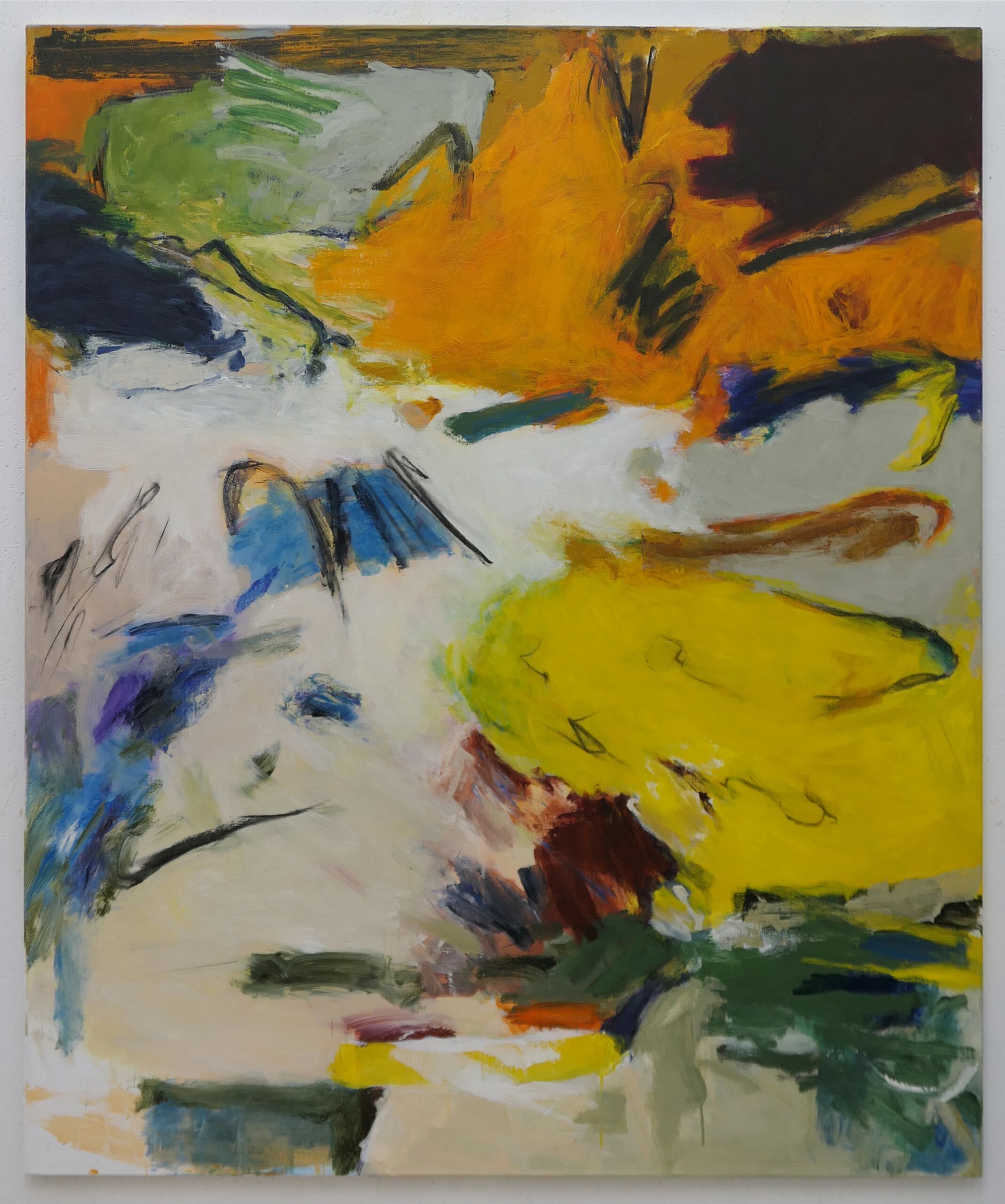 Paul Corvers - 'Pastorale' - aan wand op spieraam