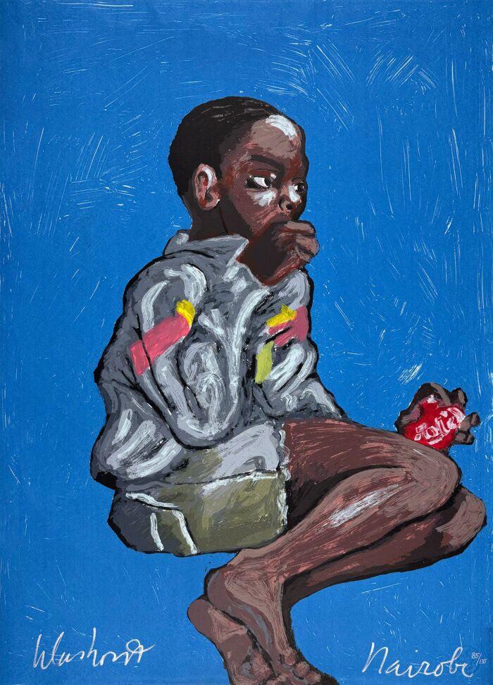 Peter Klashorst - 'Nairobi' - Zeefdruk, groot - afbeelding
