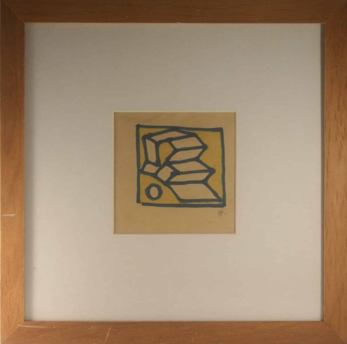 Gouache zonder titel - Henk Zweerus