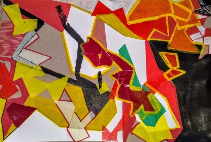 Karolien Hamers "Als het wat duidelijker is..." collage