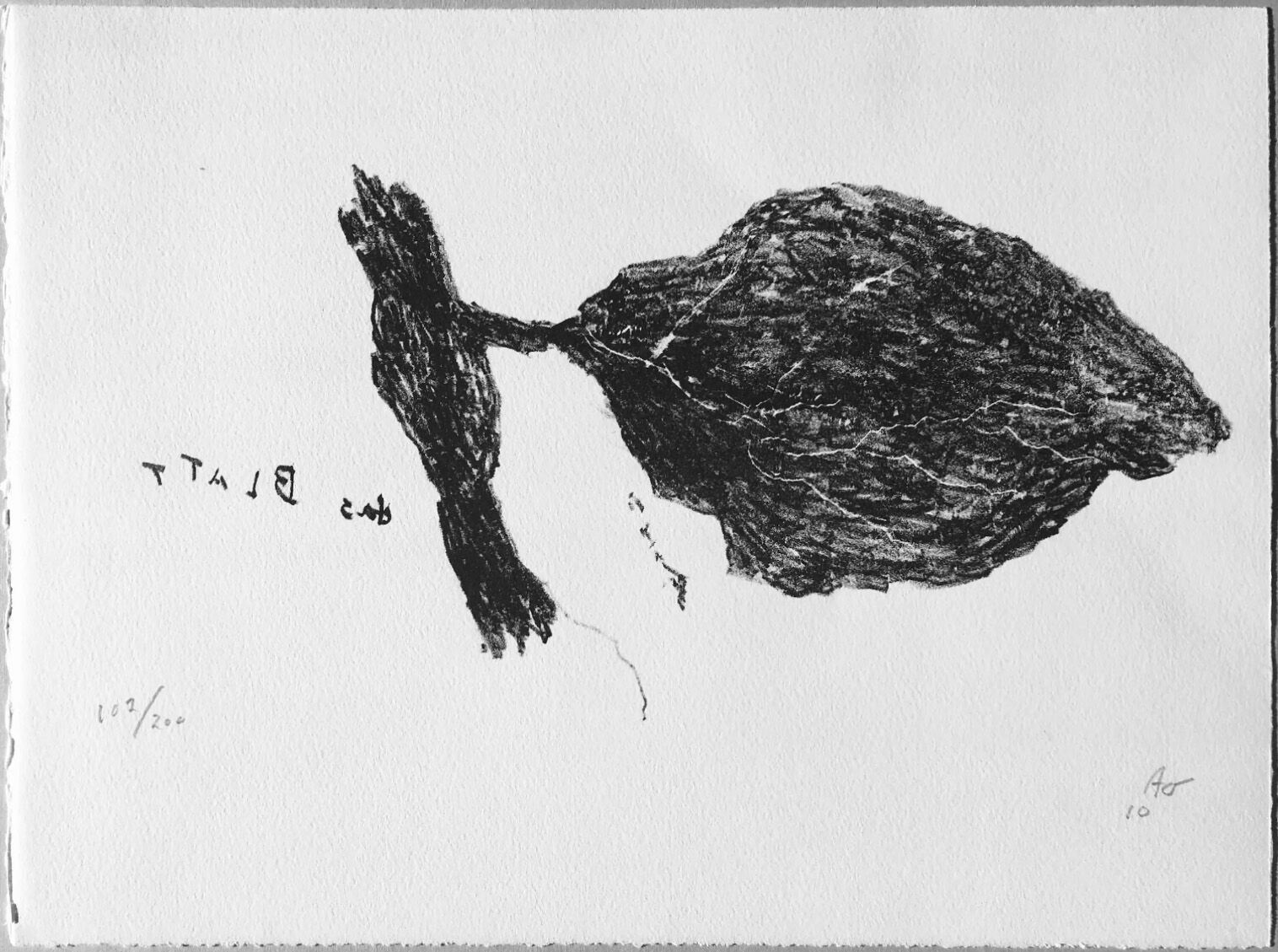 Armando - 'das Blatt' - litho, blad