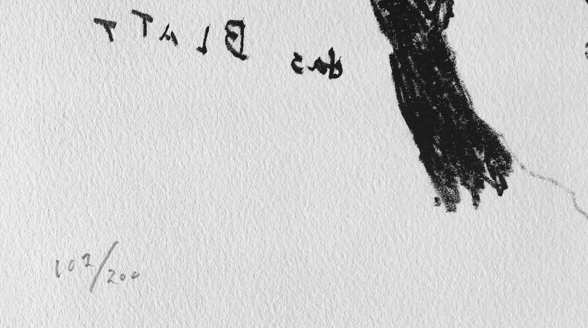 Armando - 'das Blatt' - litho, nummering
