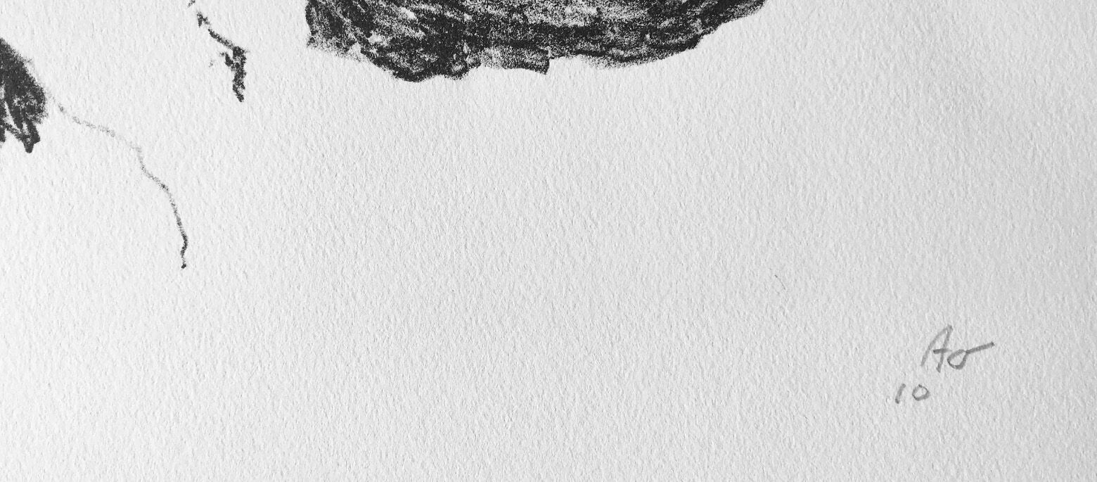Armando - 'das Blatt' - litho, paraaf en datering