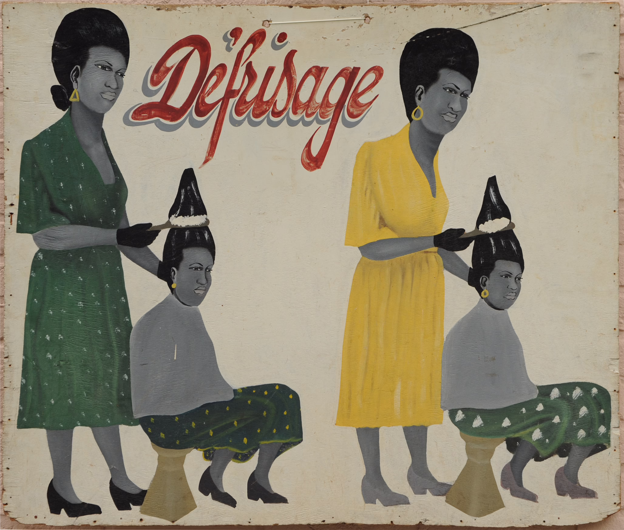 Bikok T. Pierre - 'De'Frisage' - Large Hairdresser's Sign