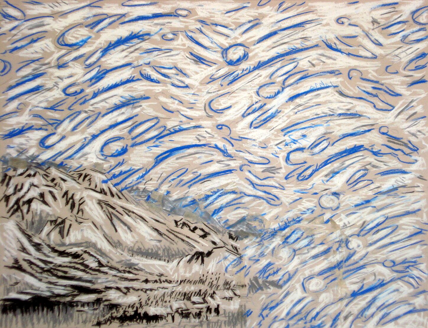 AAD BERLIJN – ‘Rabbits’ – Pastel on paper, in frame