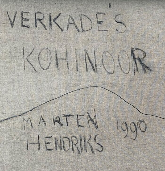 Marten Hendriks 'Kohinoor' -acrylic on canvas, signature