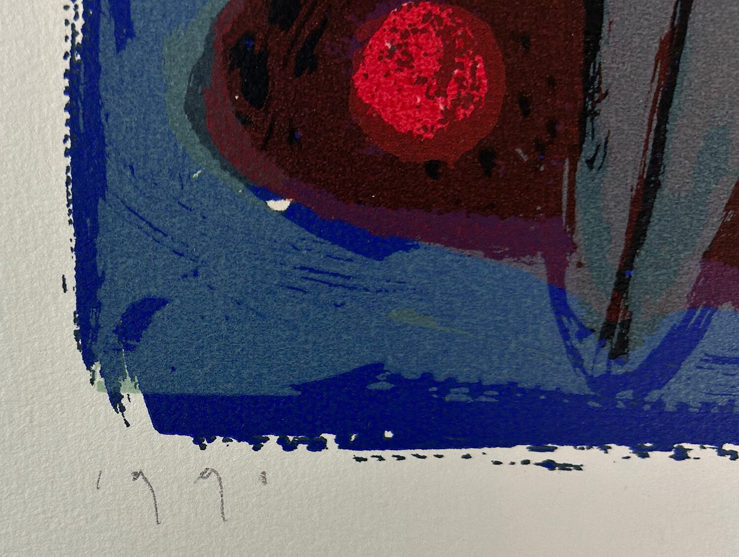 Piet Warffemius - Grote litho zonder titel - datering