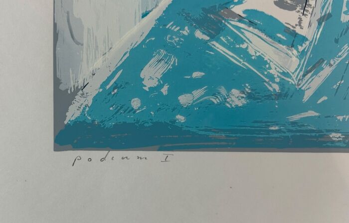 Piet Warffemius - Podium I - litho - titel