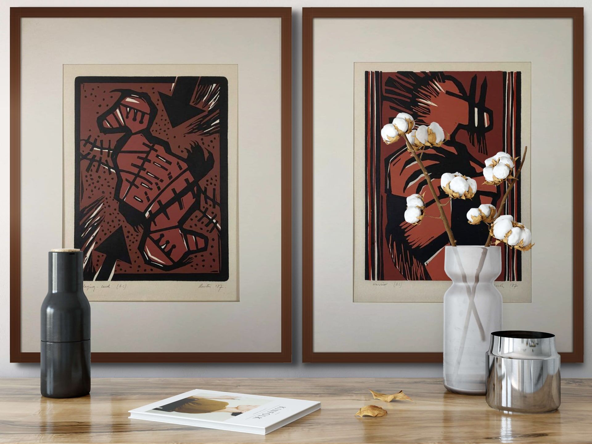 Playing Card en Warrior in interieur