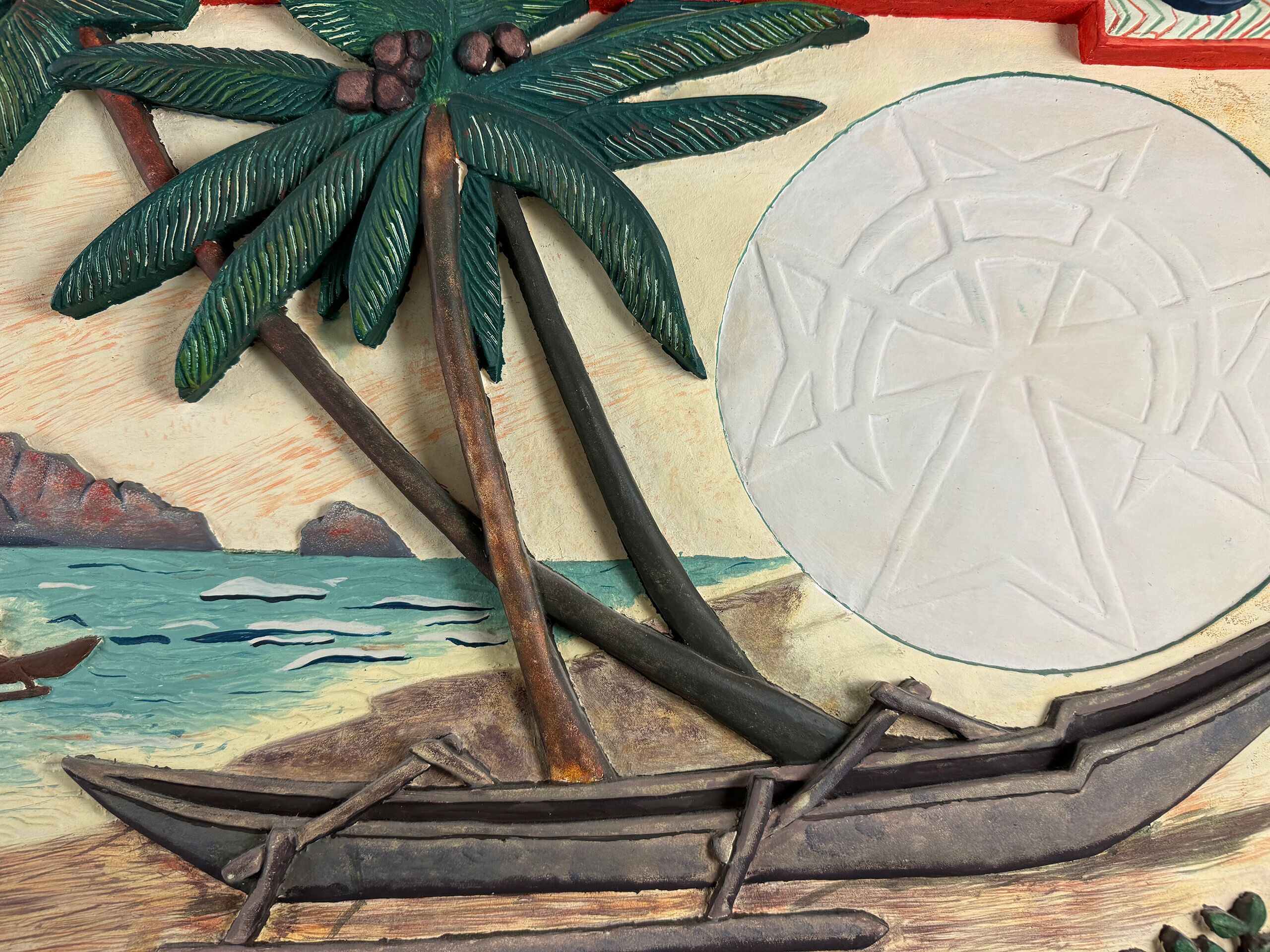 Thomas Tchopzan – “Djibouti 500 Frs CFA” Voorzijde, detail strand