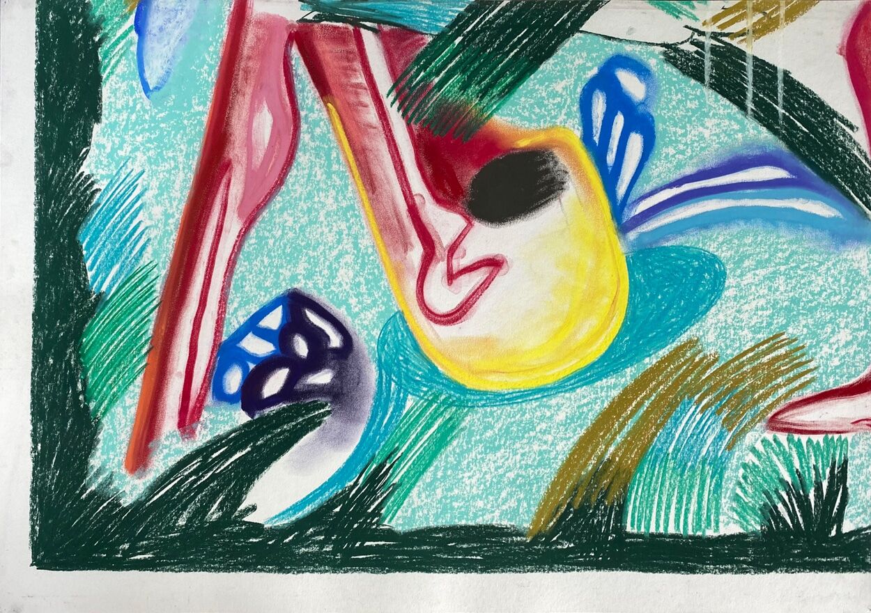 Thomas van der Linden - 'Zonder titel pastel' deel 3 - pastel op papier