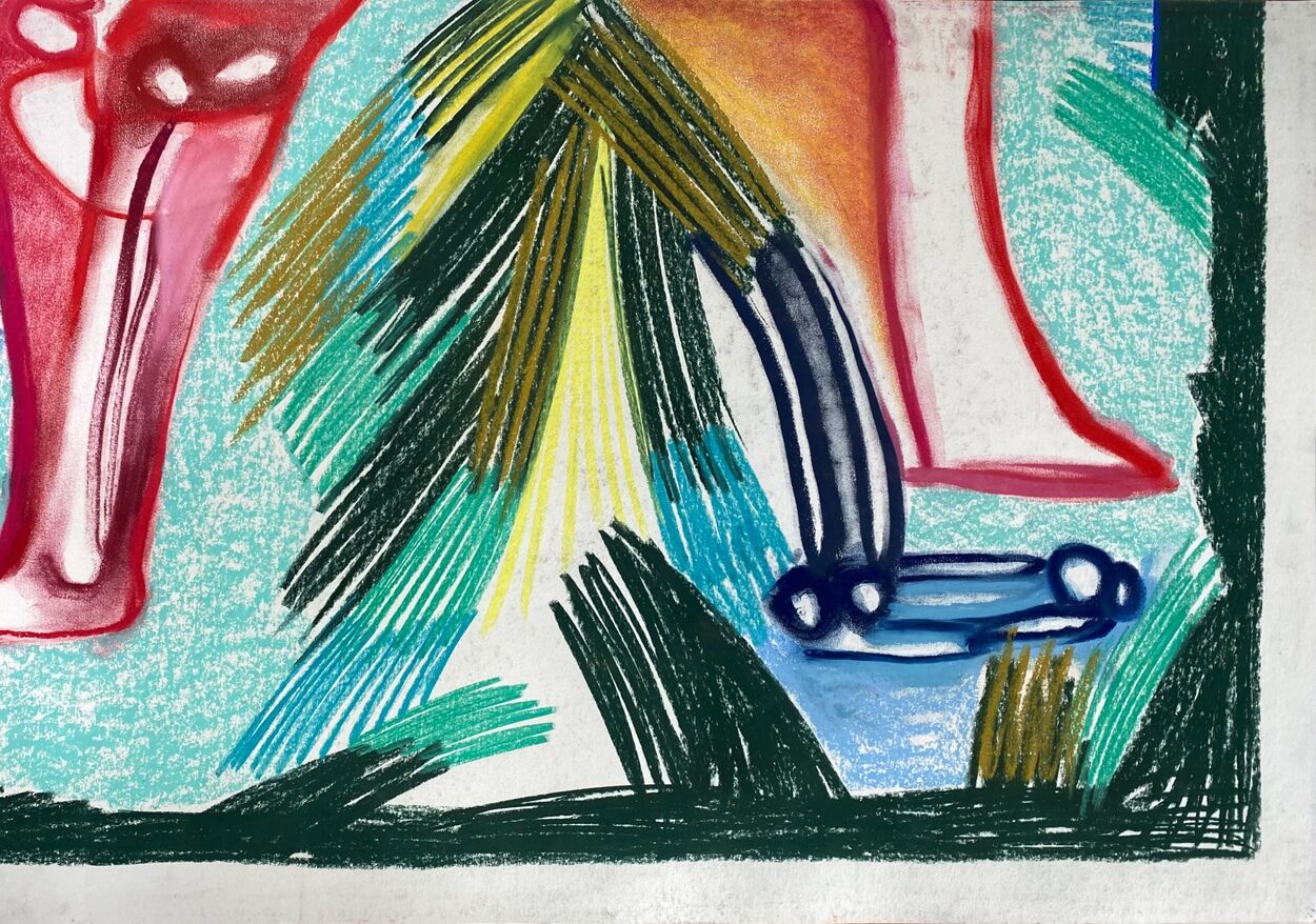 Thomas van der Linden - 'Zonder titel pastel' deel 4 - pastel op papier