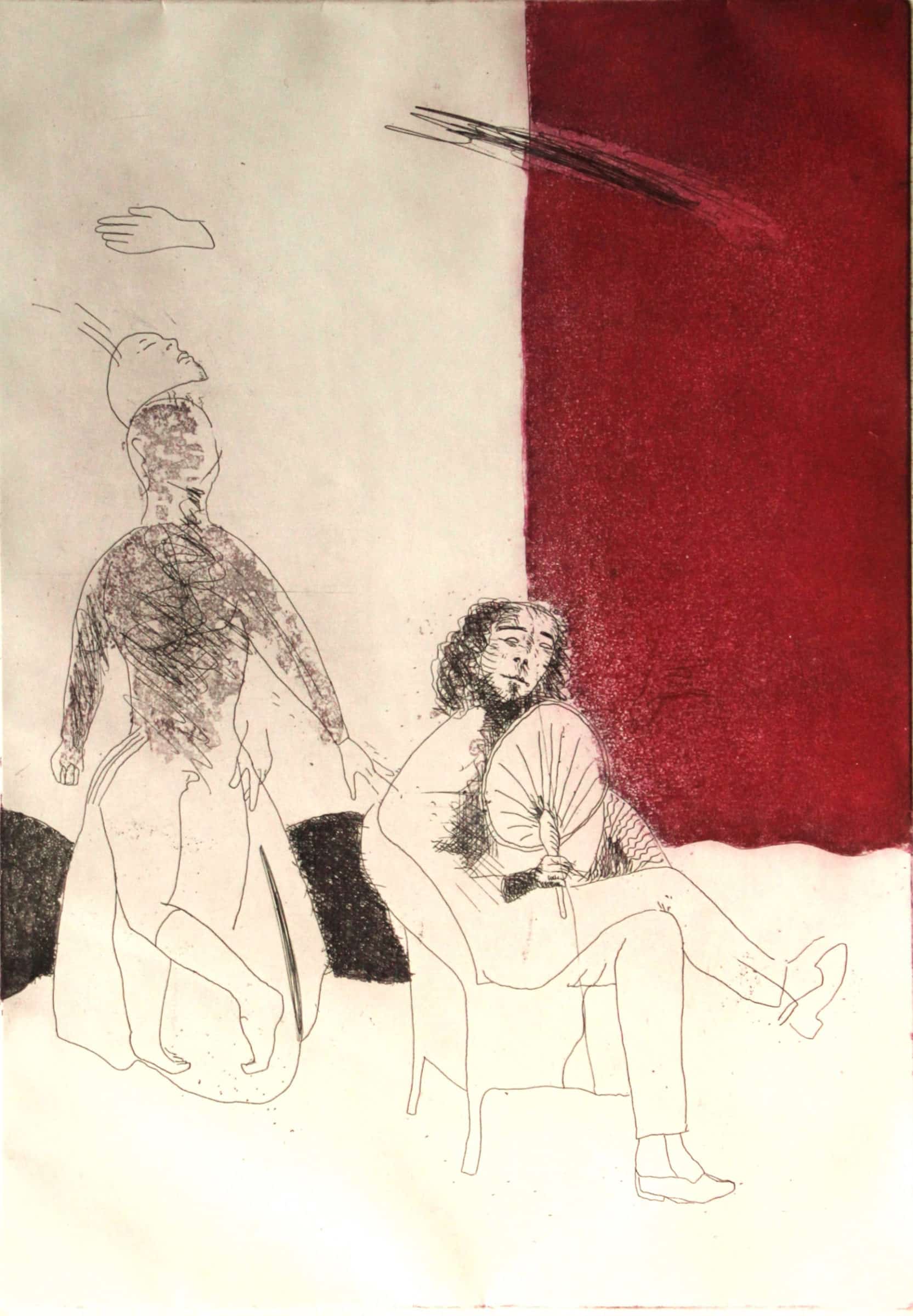 RAMON GIELING - "Unfaithful servants" - 2 etsen (oplage: 2) - detail