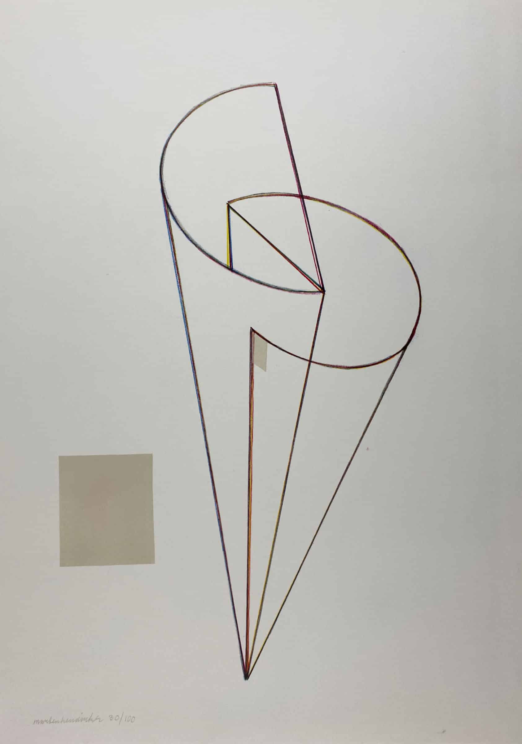 Marten Hendriks - Zonder titel (Nr.30 van 100) - Litho