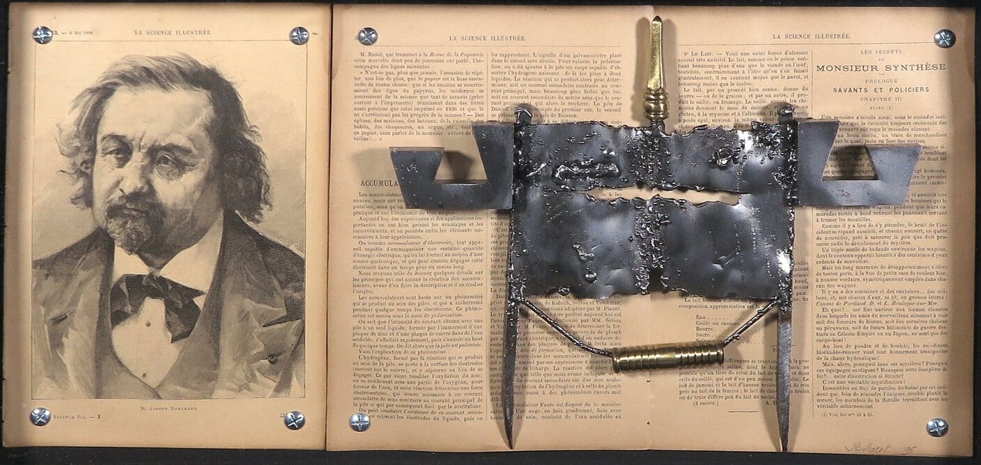 Jan Bollaert 'Bertrand' - assemblage met sculptuur
