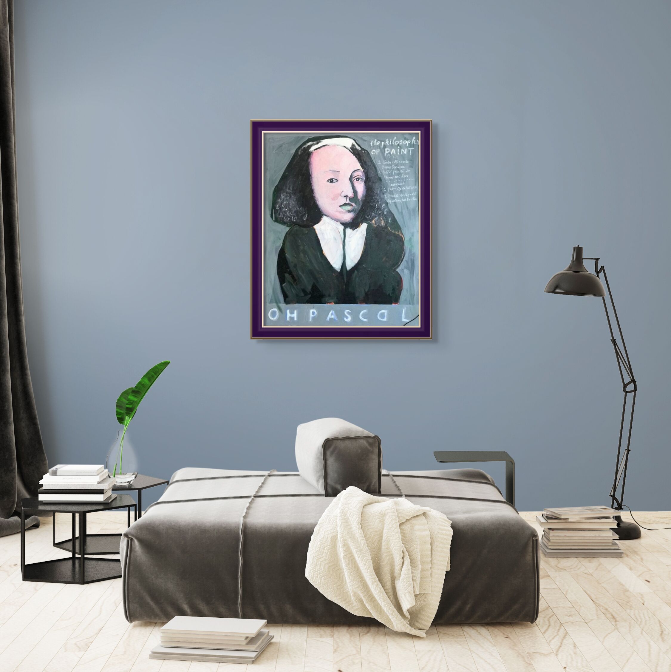 Rámon Gieling - 'Oh oh Pascal' - in modern interieur met lijst