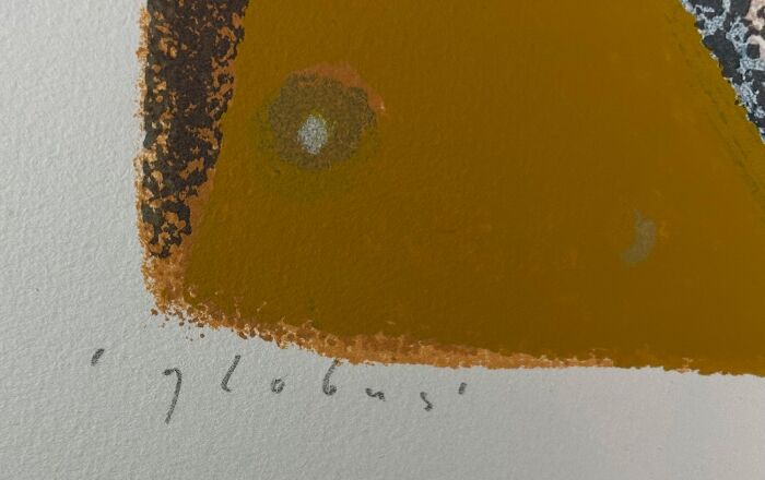 Piet Warffemius - 'Globus' - litho - titel
