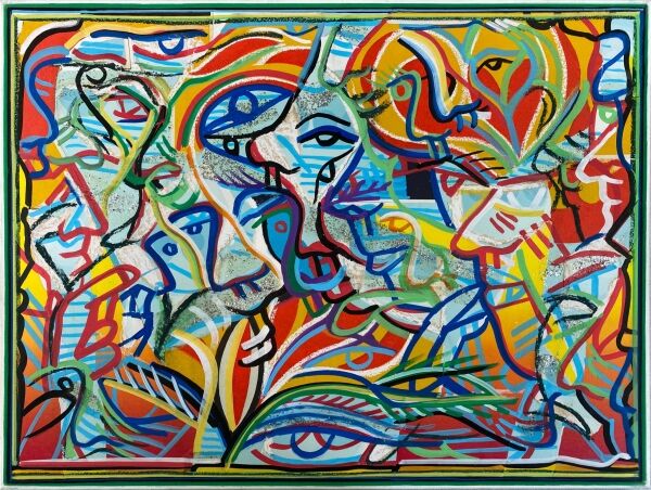 Thomas van der Linden - Mixed media on canvas