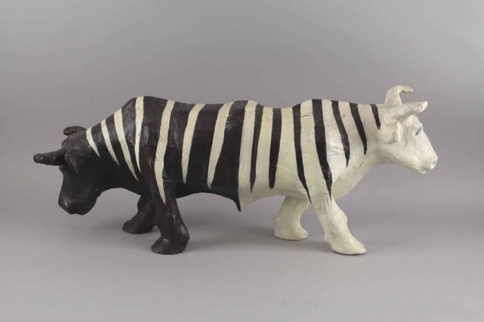 BRAM BOECKHOUT - “Where will we go?” sculpture in papier-mâché