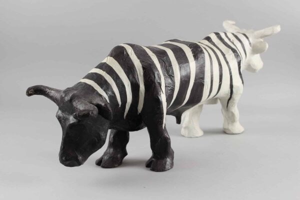 BRAM BOECKHOUT - “Where will we go?” sculpture in papier-mâché