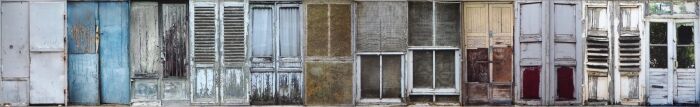 BRAM BOECKHOUT - “White door” Photo print on 2 aluminium panels (Nr. 1 of 2)
