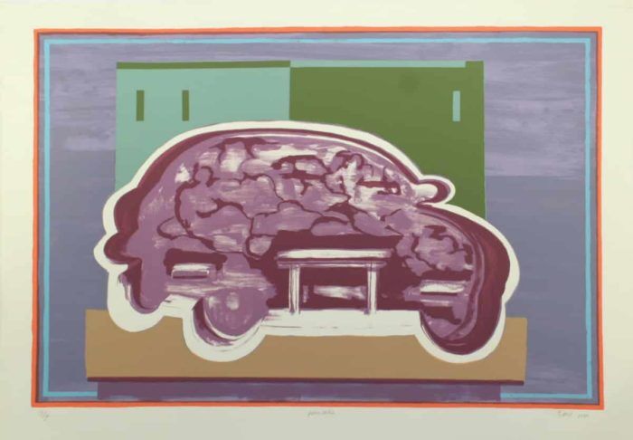 ELIZABETH DE VAAL - "Pareidolie" , silkscreen print (nr. 17 of 90) (large)
