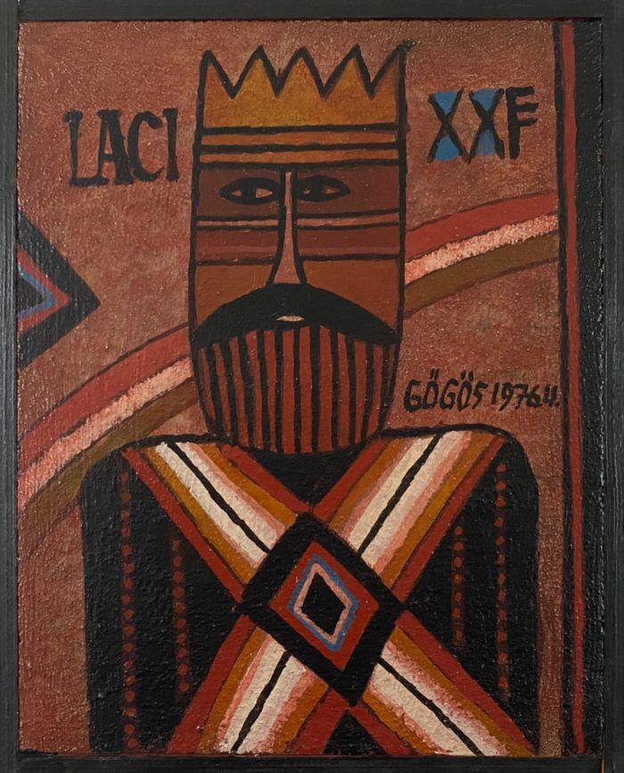 Ferenc Gögös - "Laci XXF"- acrylverf op hardboard