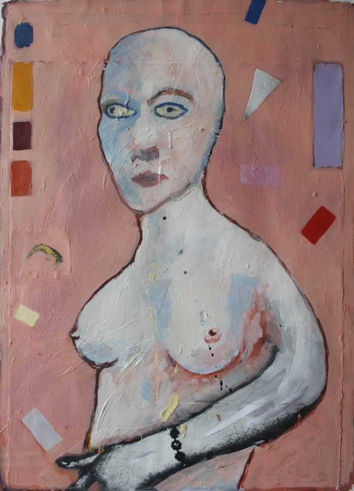 RAMON GIELING - "Just a Virgin" - acrylverf op geschept papier